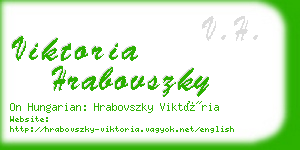 viktoria hrabovszky business card